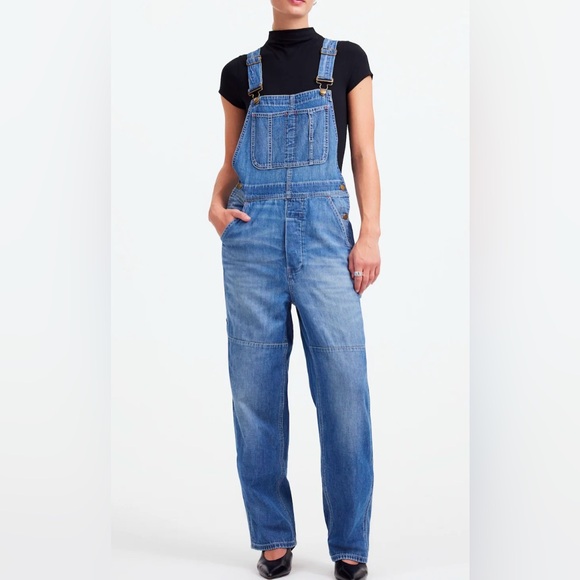 GAP Denim - 90s Vintage Gap Womens Bib Overalls Denim Baggy Carpenter Painter Size Large